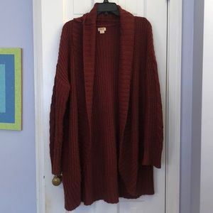 Knit Red Cardigan